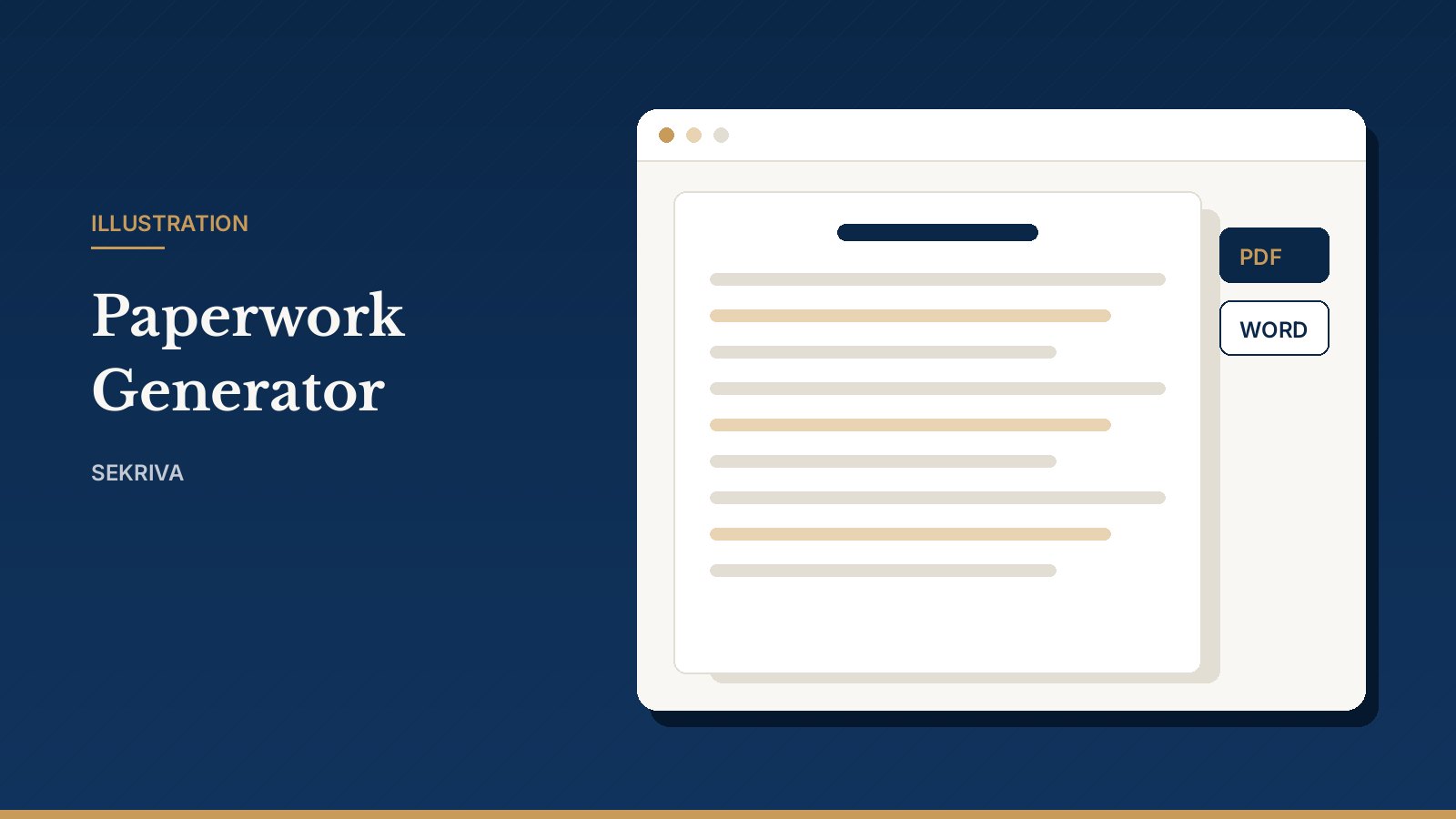 Illustration: the Paperwork Generator